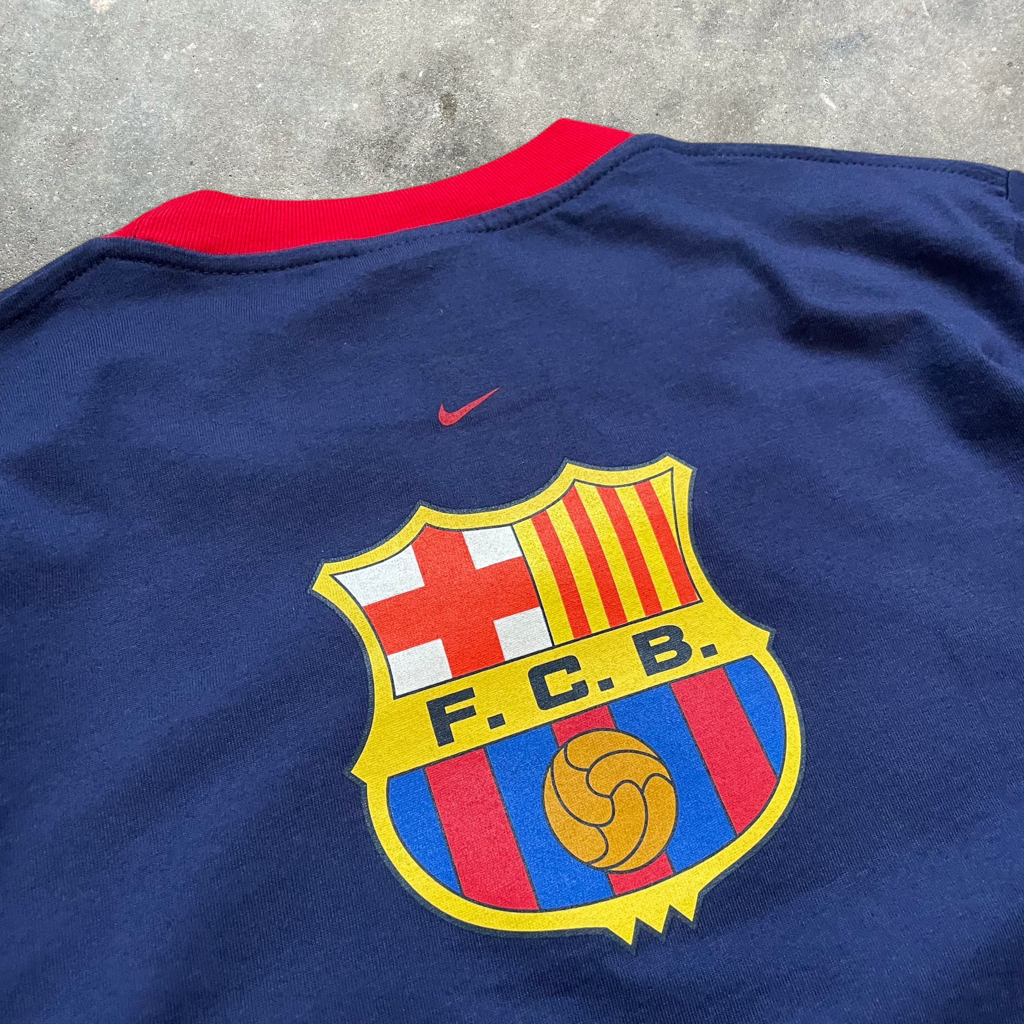 90's Nike Barcelona Football T-shirt (S)