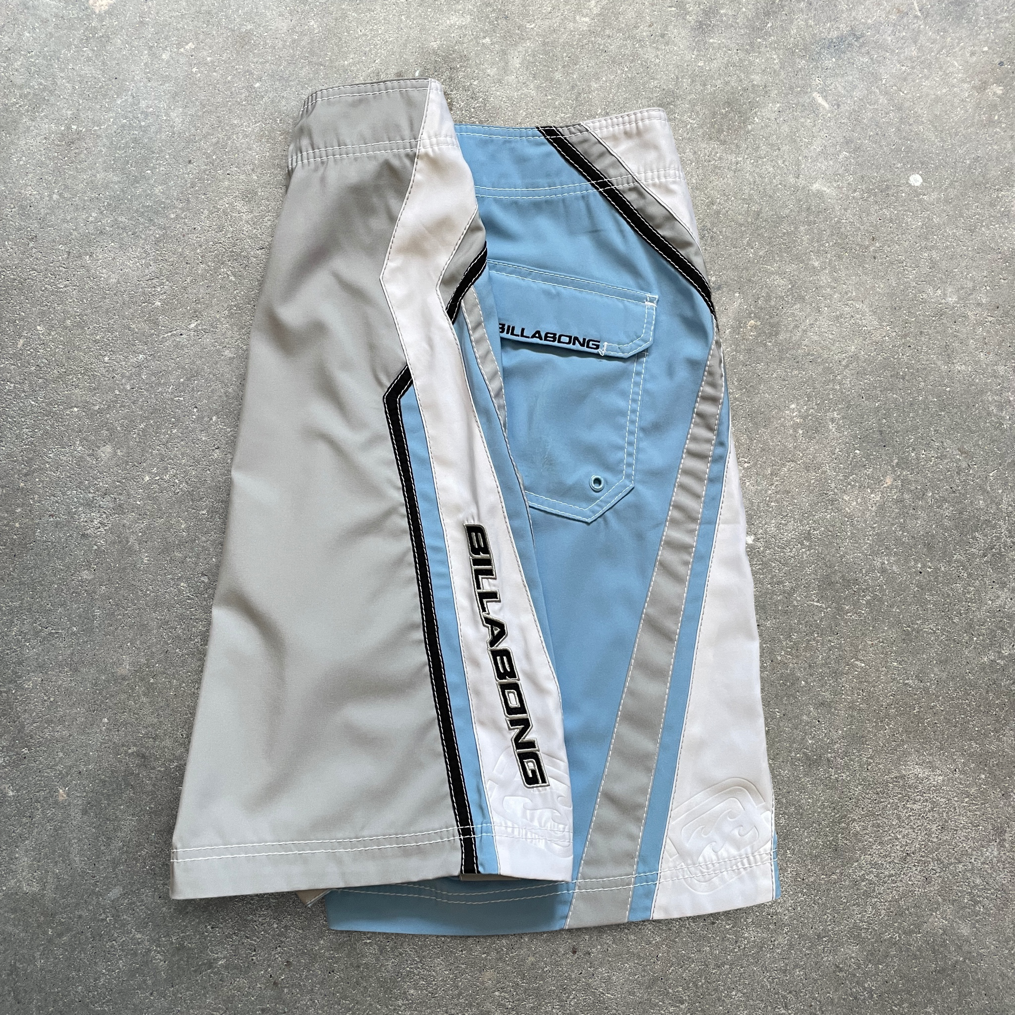 2000's Billabong Boardshorts Grey/Blue (30)