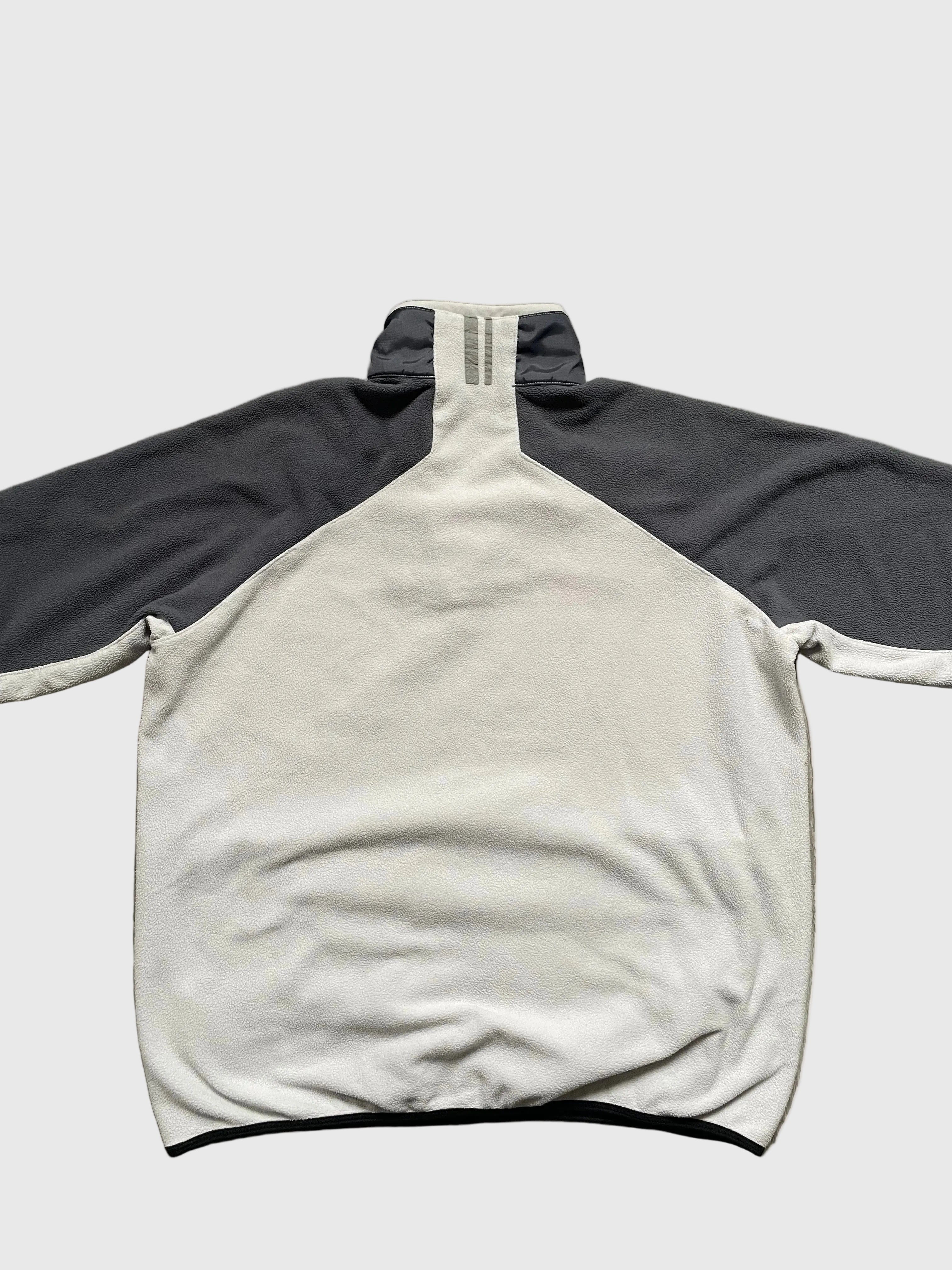 2000's Nike 1/4 Zip Fleece White/Grey (L)