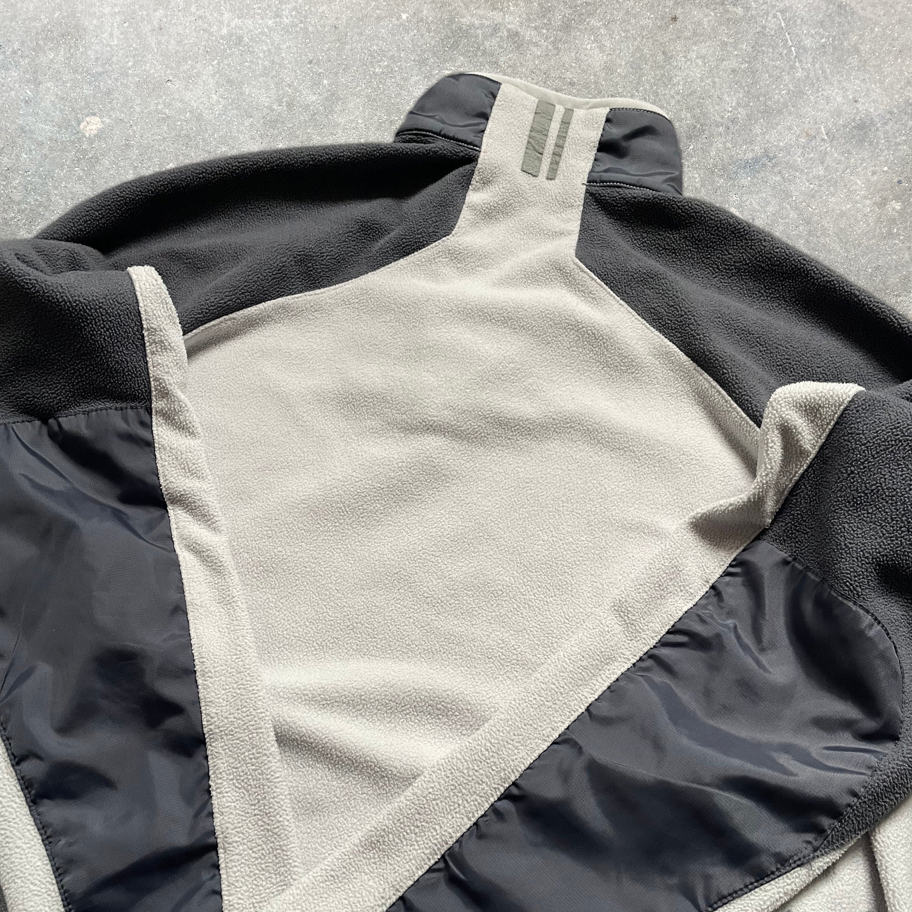 2000's Nike 1/4 Zip Fleece White/Grey (L)