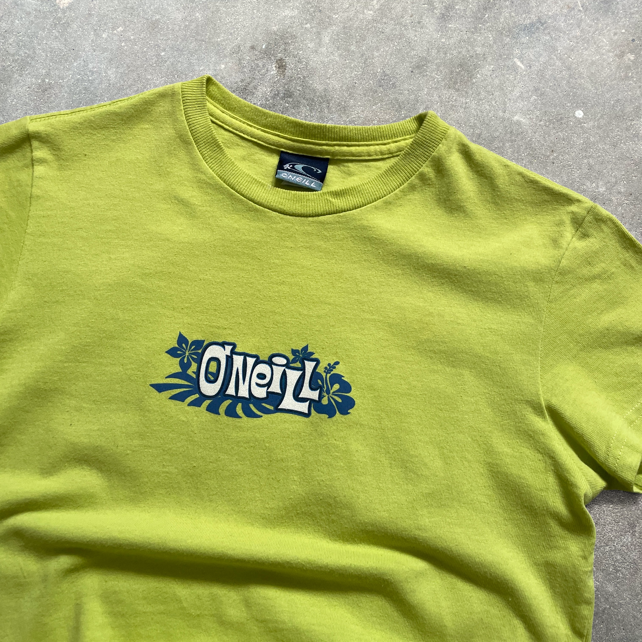 2000's O'Neill Surf Tee Lime Green (M)