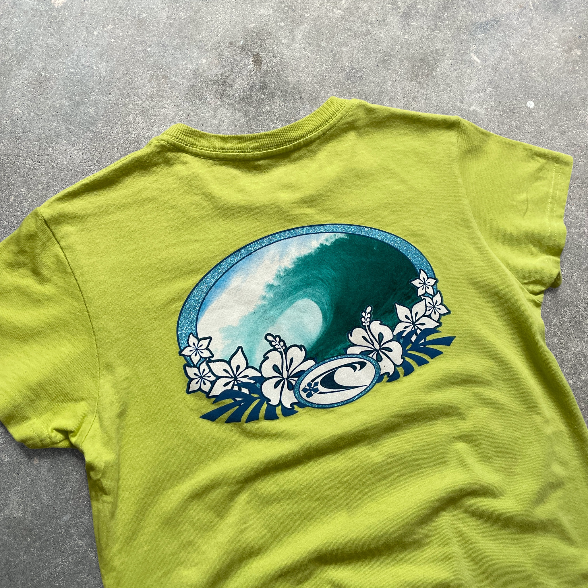 2000's O'Neill Surf Tee Lime Green (M)
