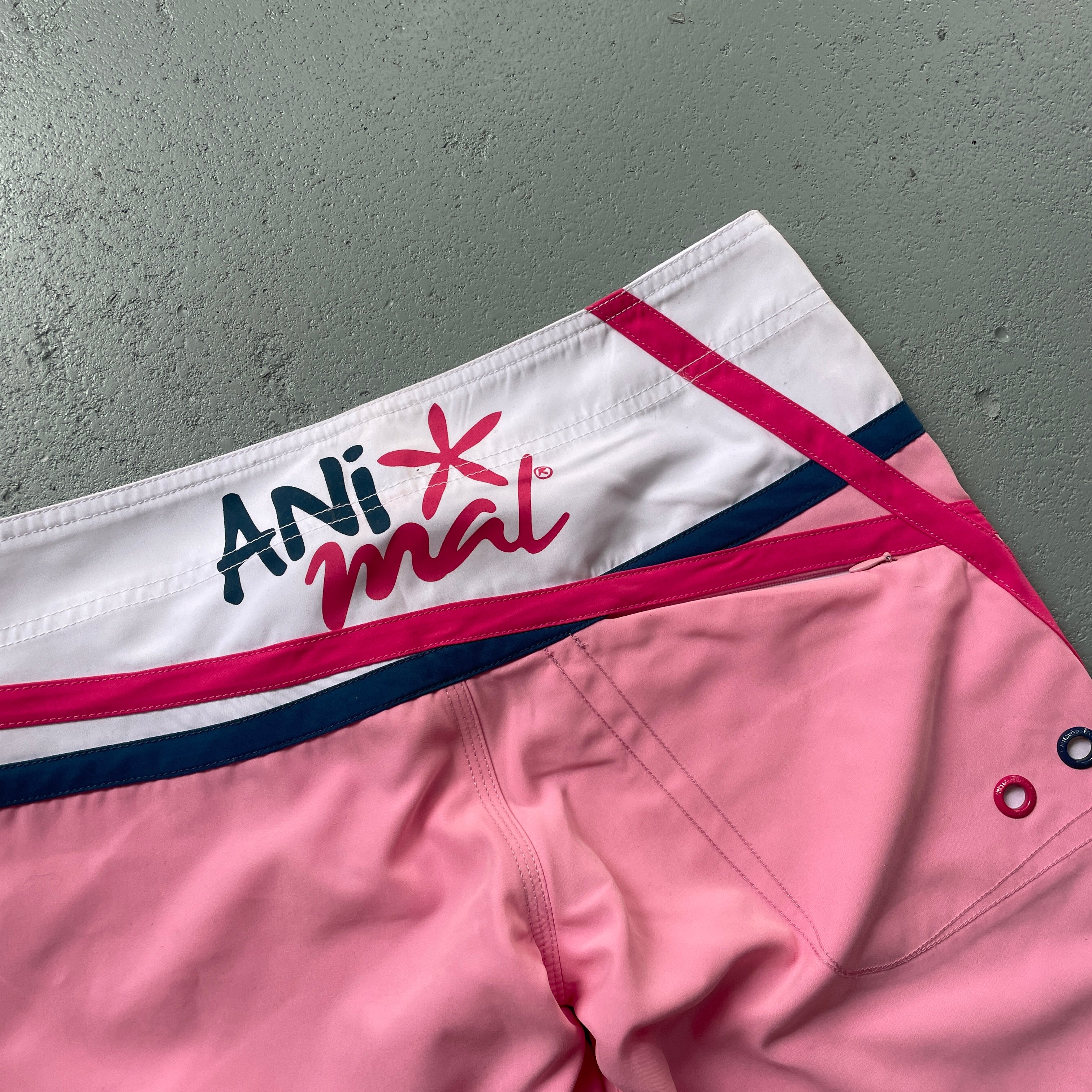 2000's Animal Boardshorts Pink (31)