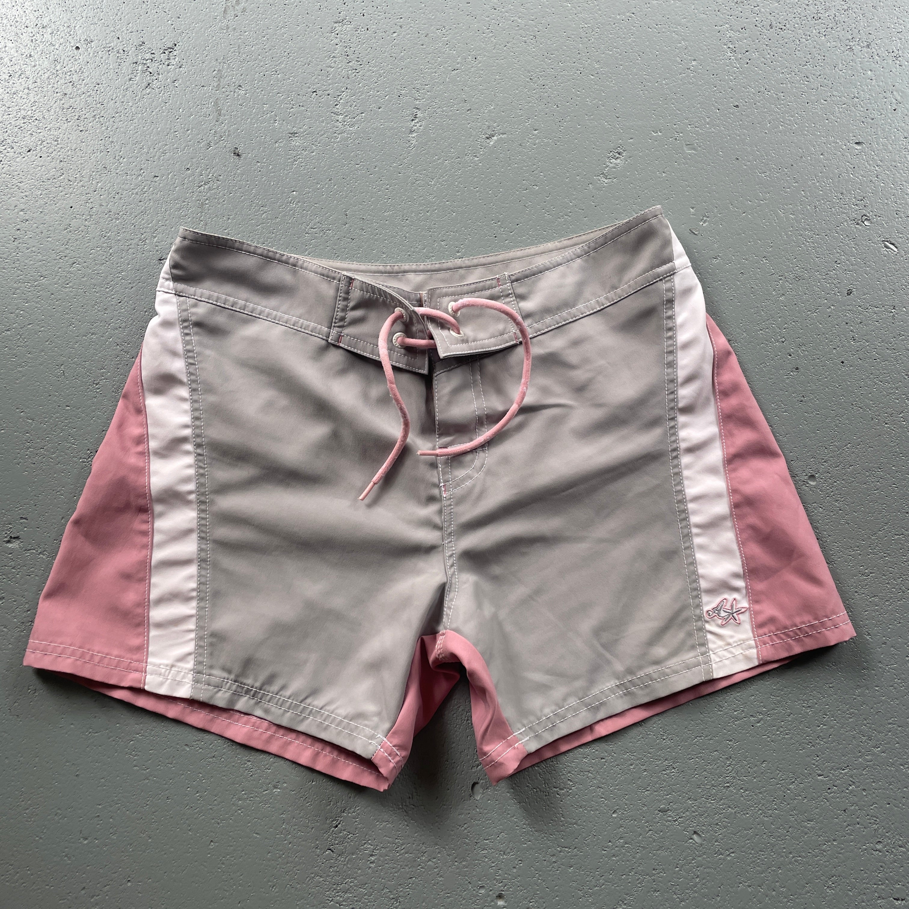 2000's Animal Swim Shorts Grey/Pink (28)