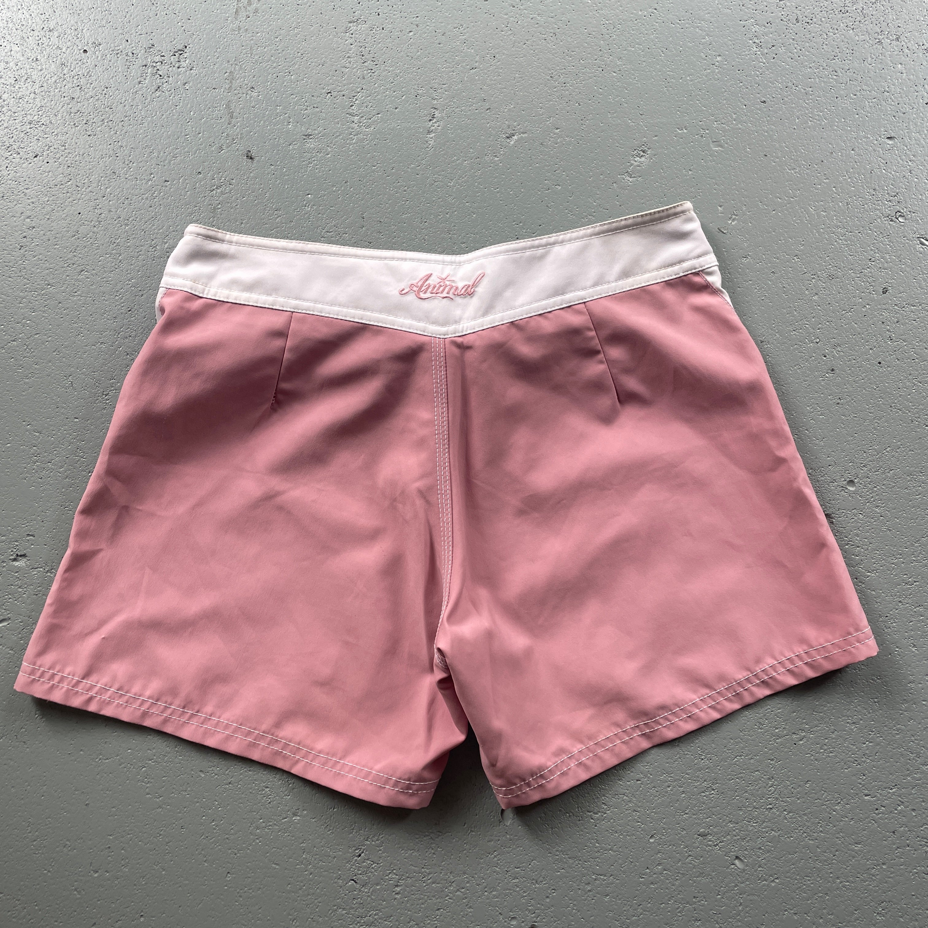 2000's Animal Swim Shorts Grey/Pink (28)