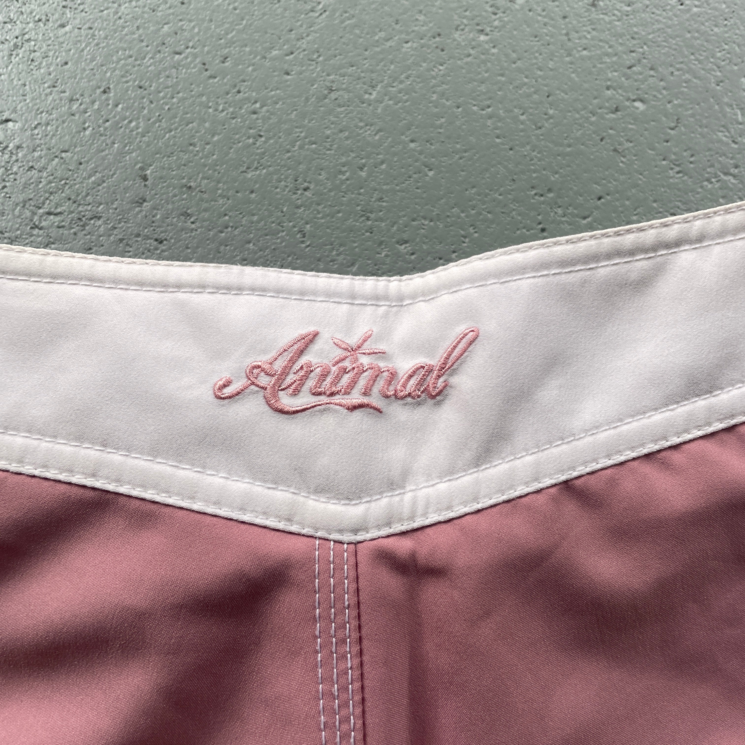 2000's Animal Swim Shorts Grey/Pink (28)