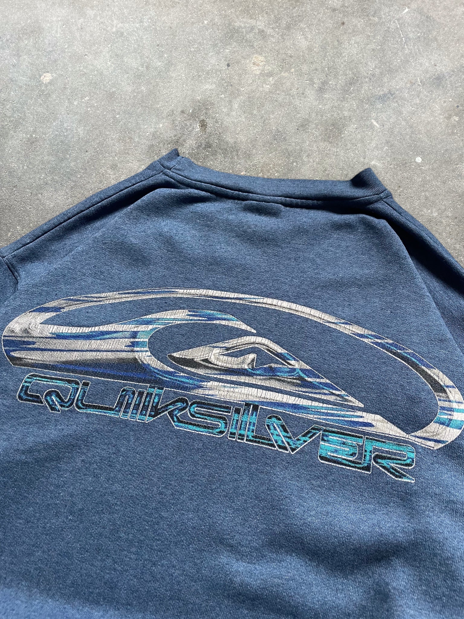 90's Quiksilver Sweatshirt Blue (S)