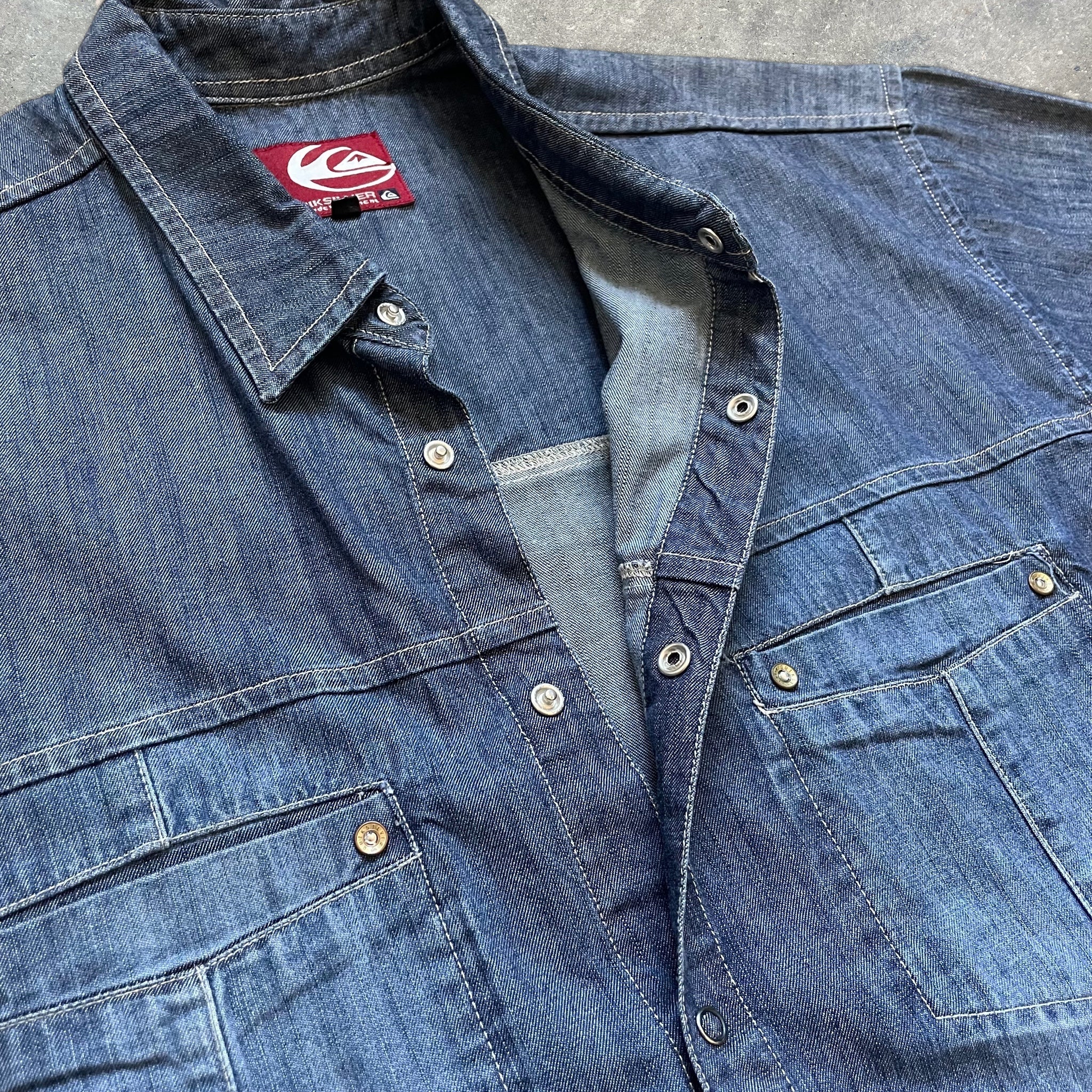 90's Quiksilver Denim Surf Shirt (XL)
