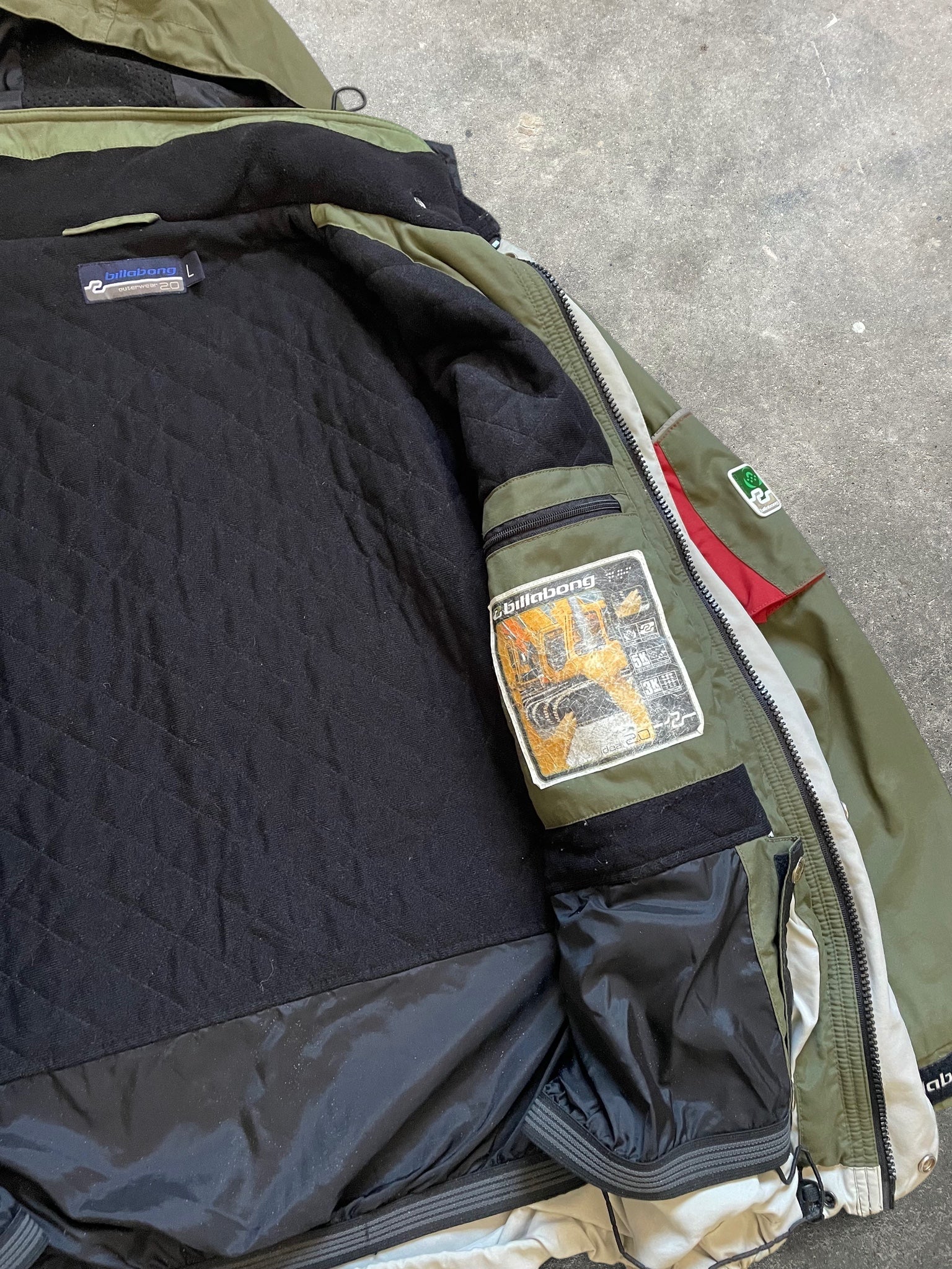2000's Billabong Ski Jacket Khaki (L)