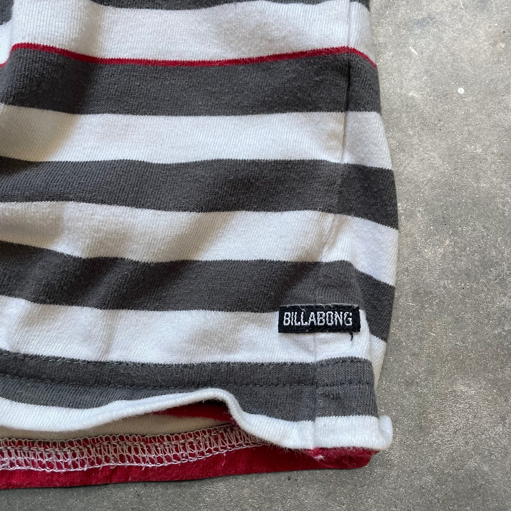 2000's Billabong Polo White/Grey (M)