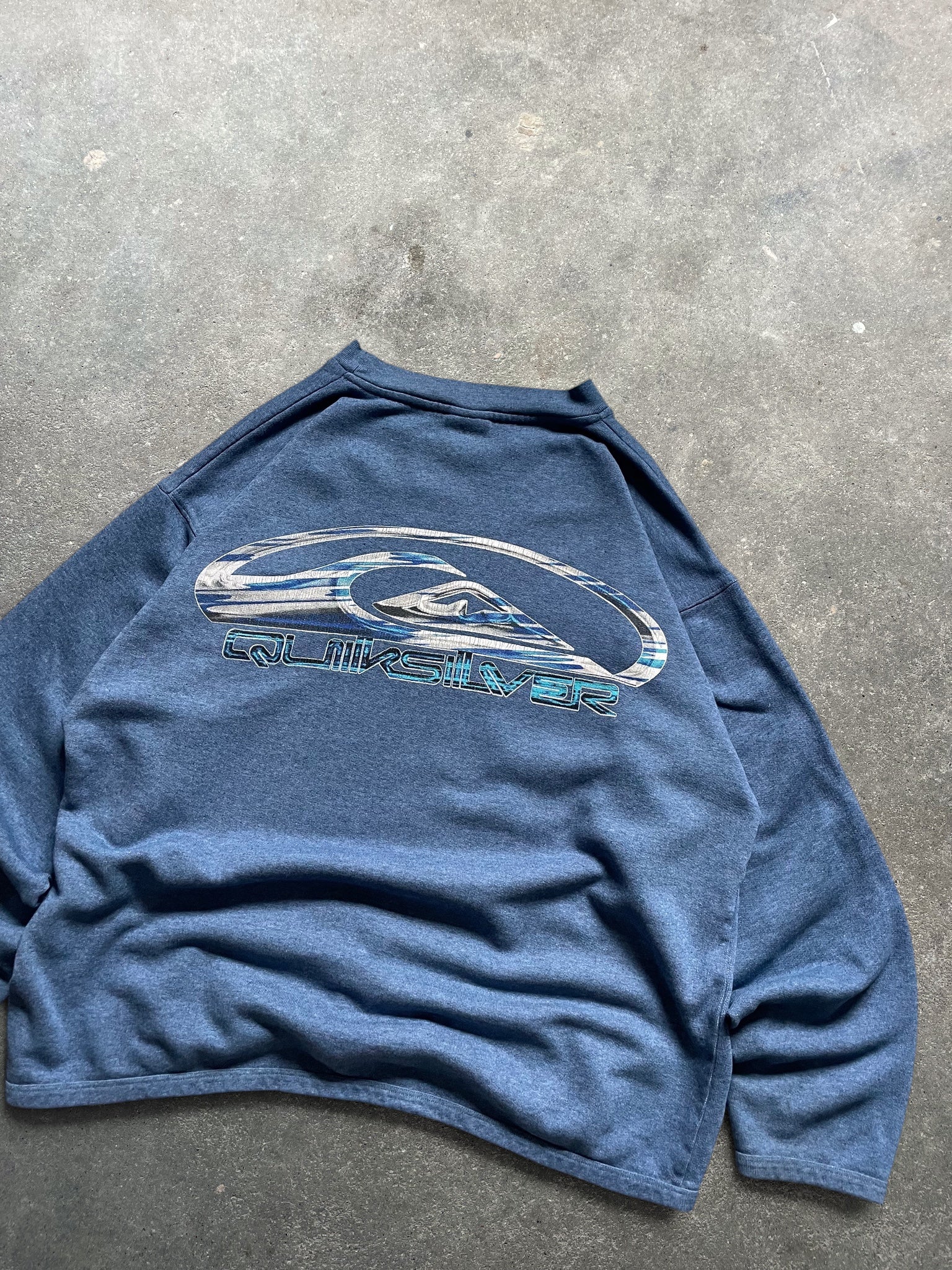 90's Quiksilver Sweatshirt Blue (S)