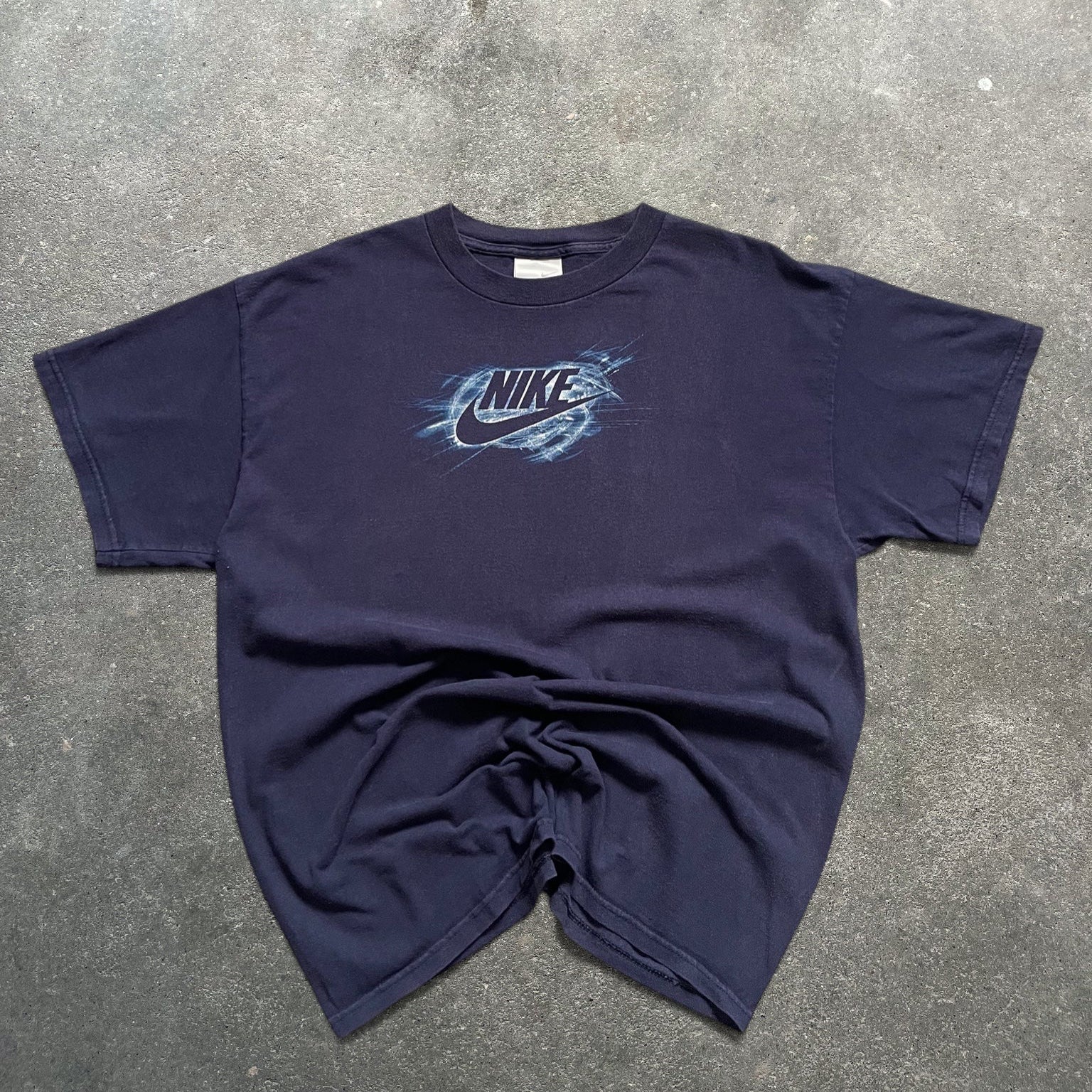 2000's Nike Tee Navy Blue (L)