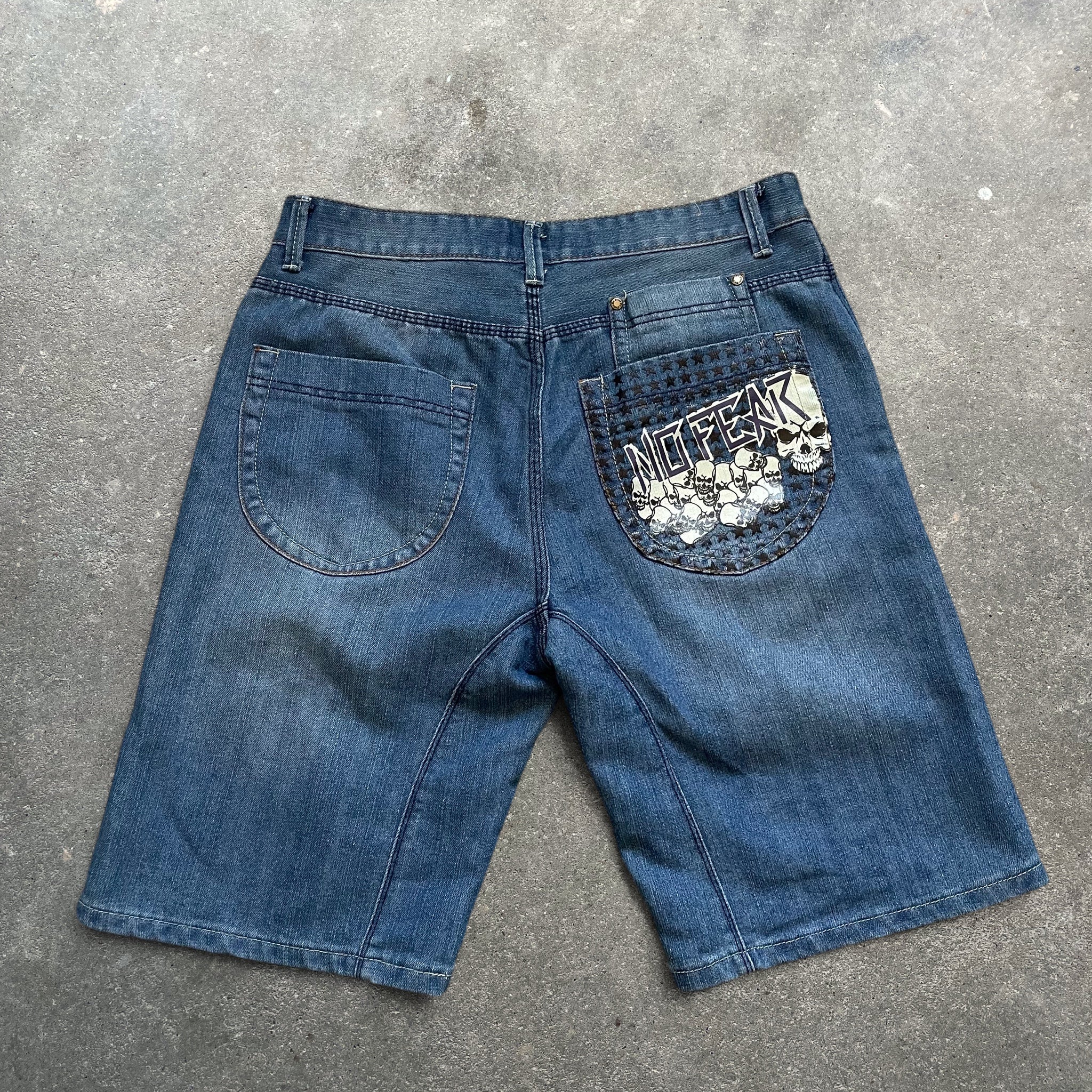 2000's No Fear Denim Shorts (33)