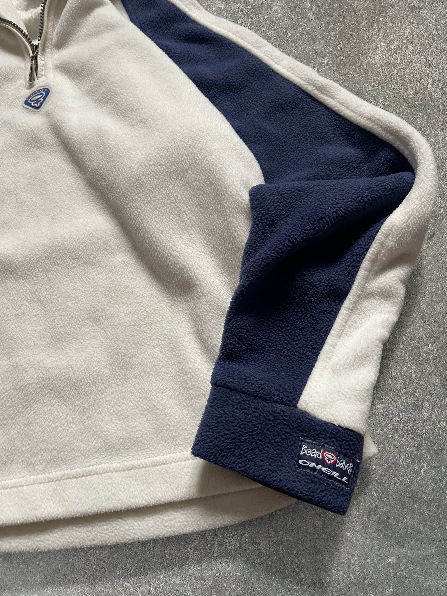 O'Neill Boardbabes 1/4 Zip Fleece Cream/Navy (M)