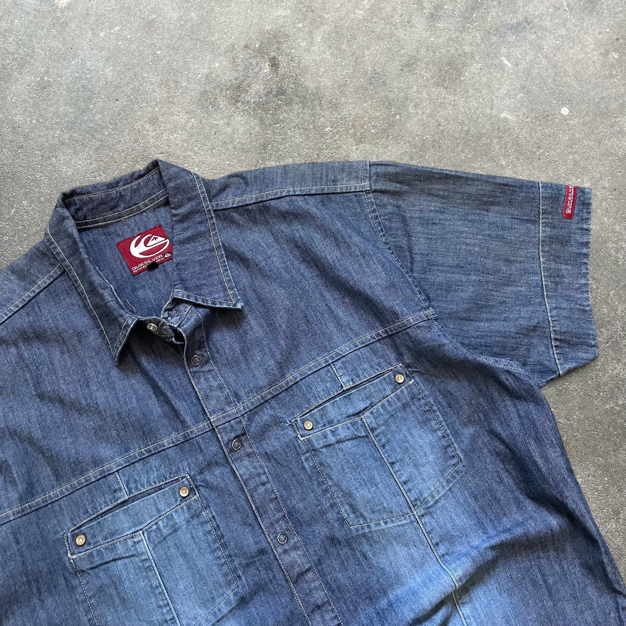 90's Quiksilver Denim Surf Shirt (XL)