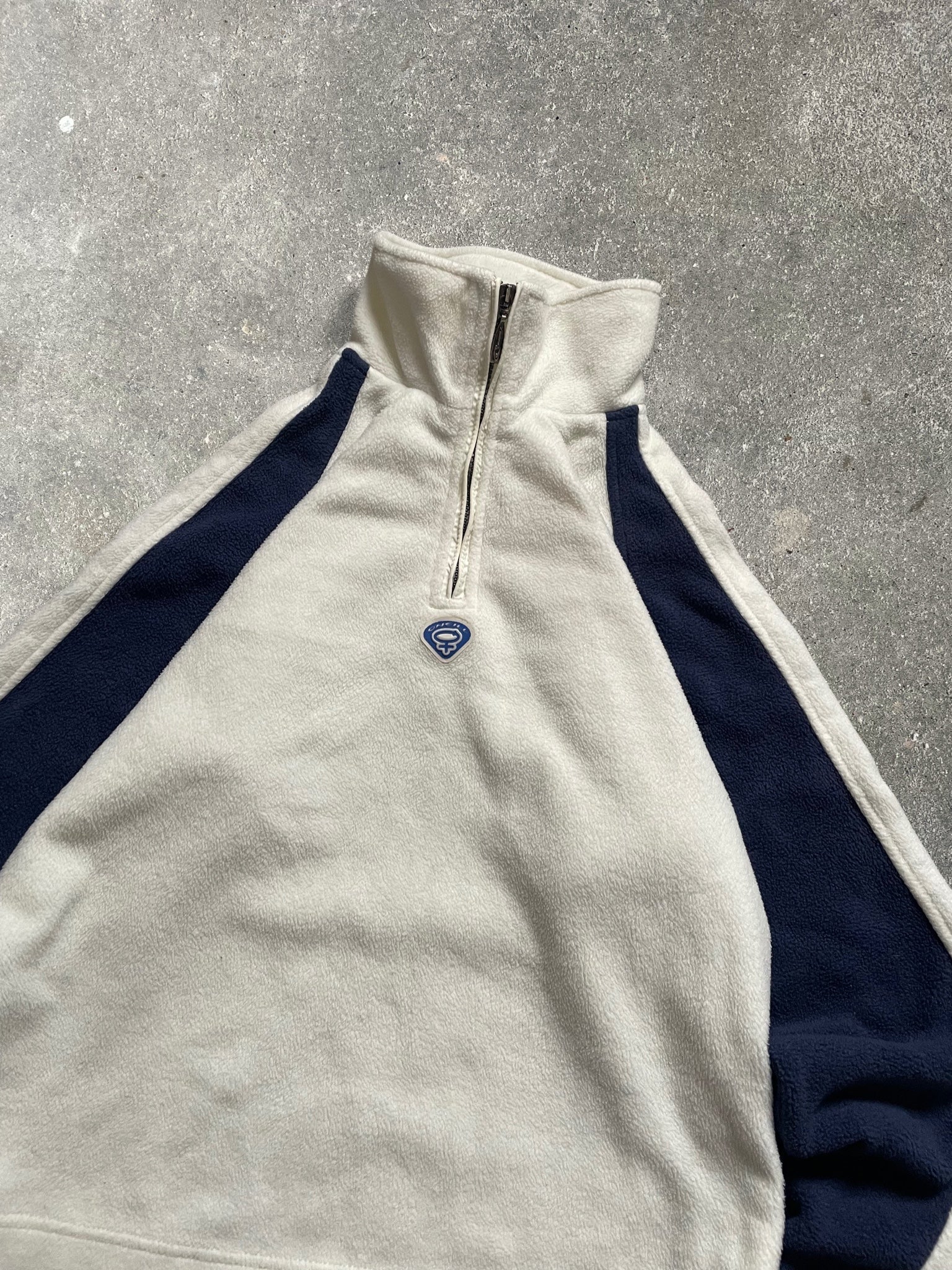 O'Neill Boardbabes 1/4 Zip Fleece Cream/Navy (M)
