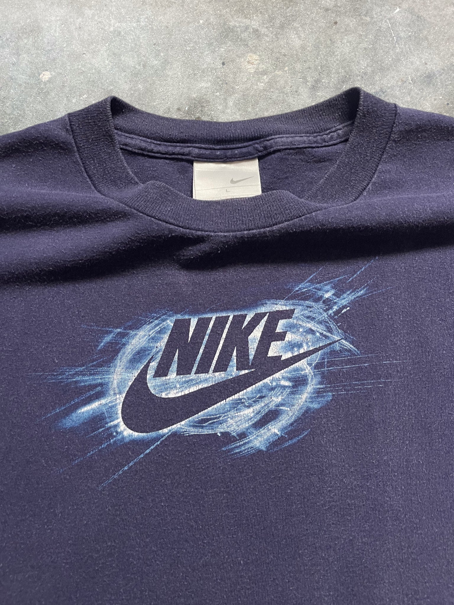 2000's Nike Tee Navy Blue (L)