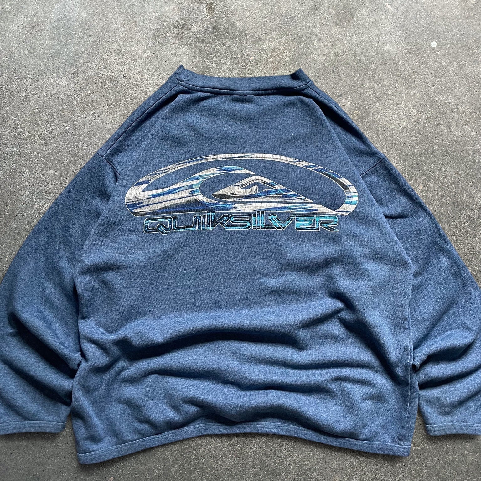 90's Quiksilver Sweatshirt Blue (S)