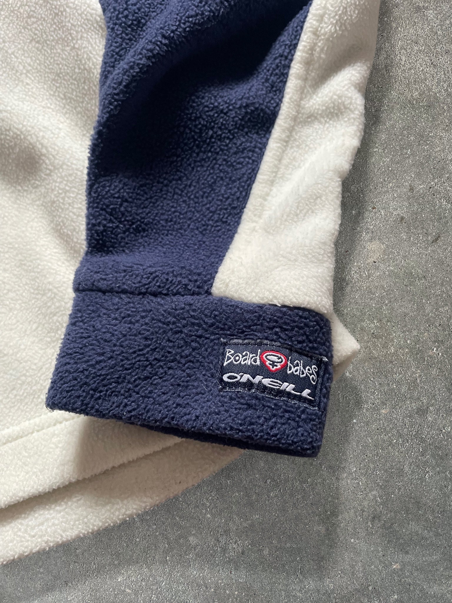 O'Neill Boardbabes 1/4 Zip Fleece Cream/Navy (M)