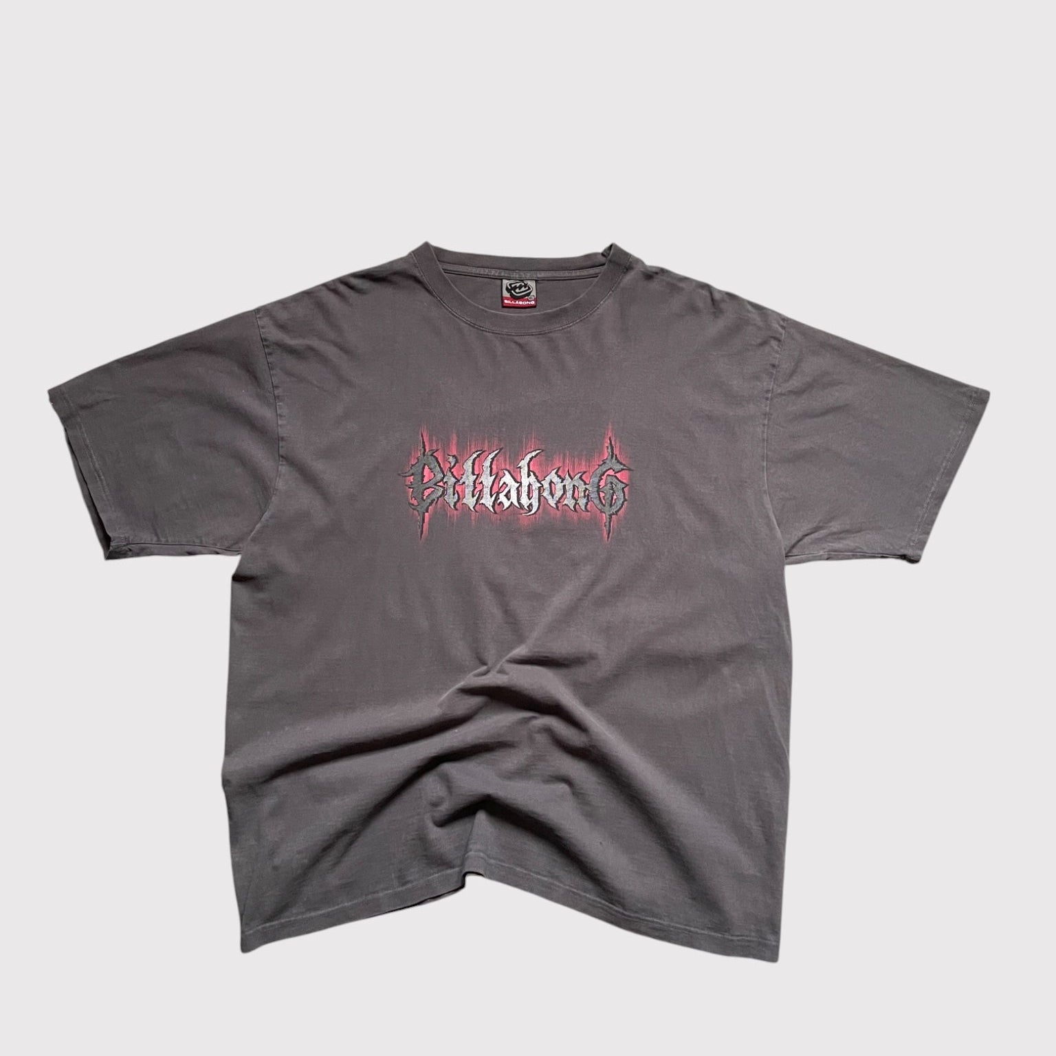 Vintage Billabong t shirt with large graphic on the front, vintage surf wear top