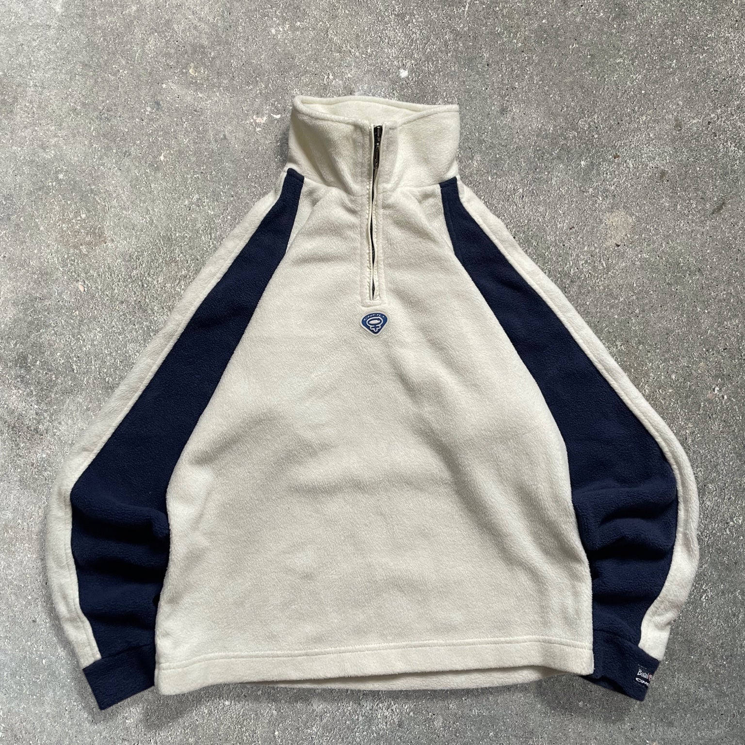 O'Neill Boardbabes 1/4 Zip Fleece Cream/Navy (M)