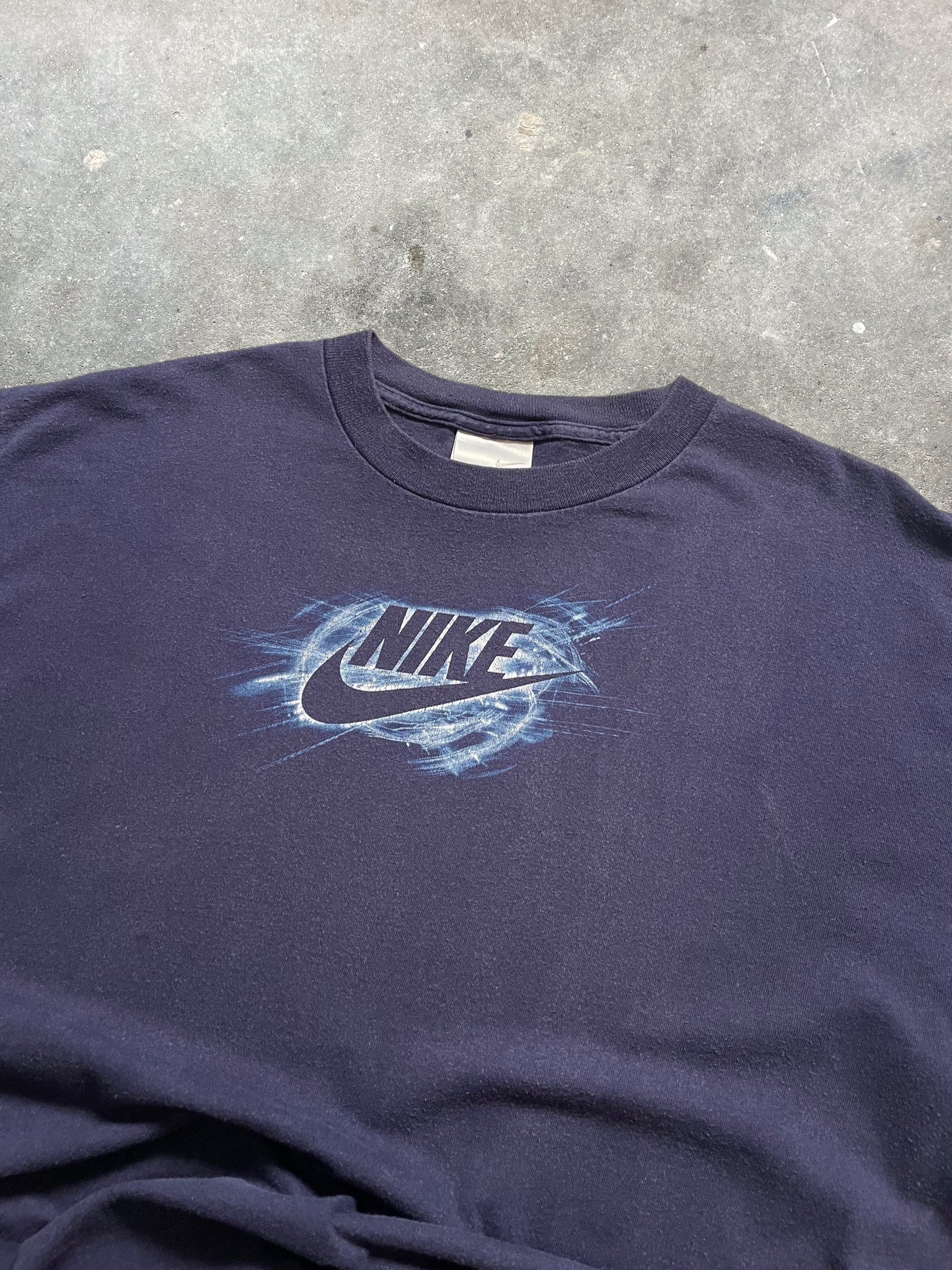 2000's Nike Tee Navy Blue (L)