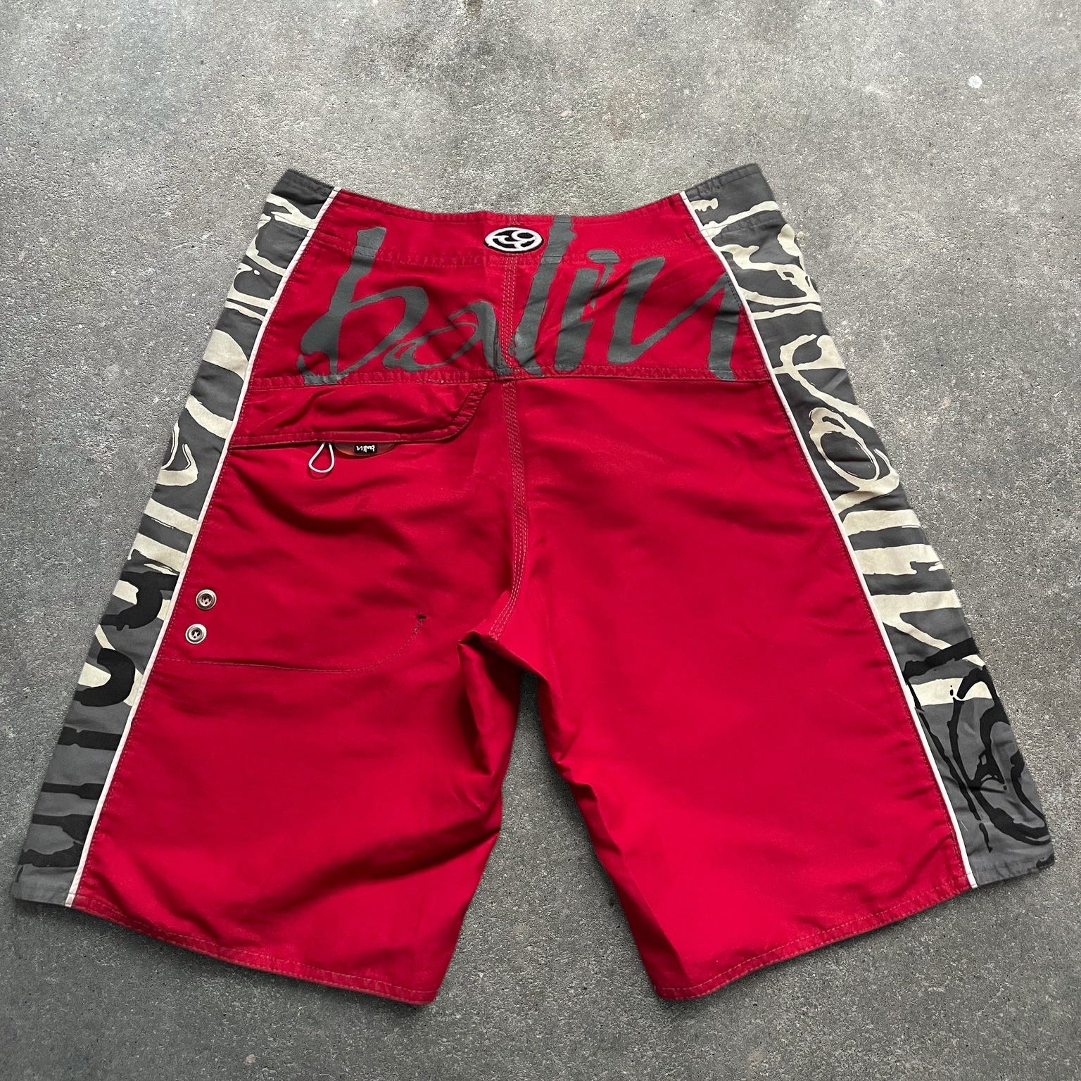 2000's Balin Boardshorts Red/Grey (30)